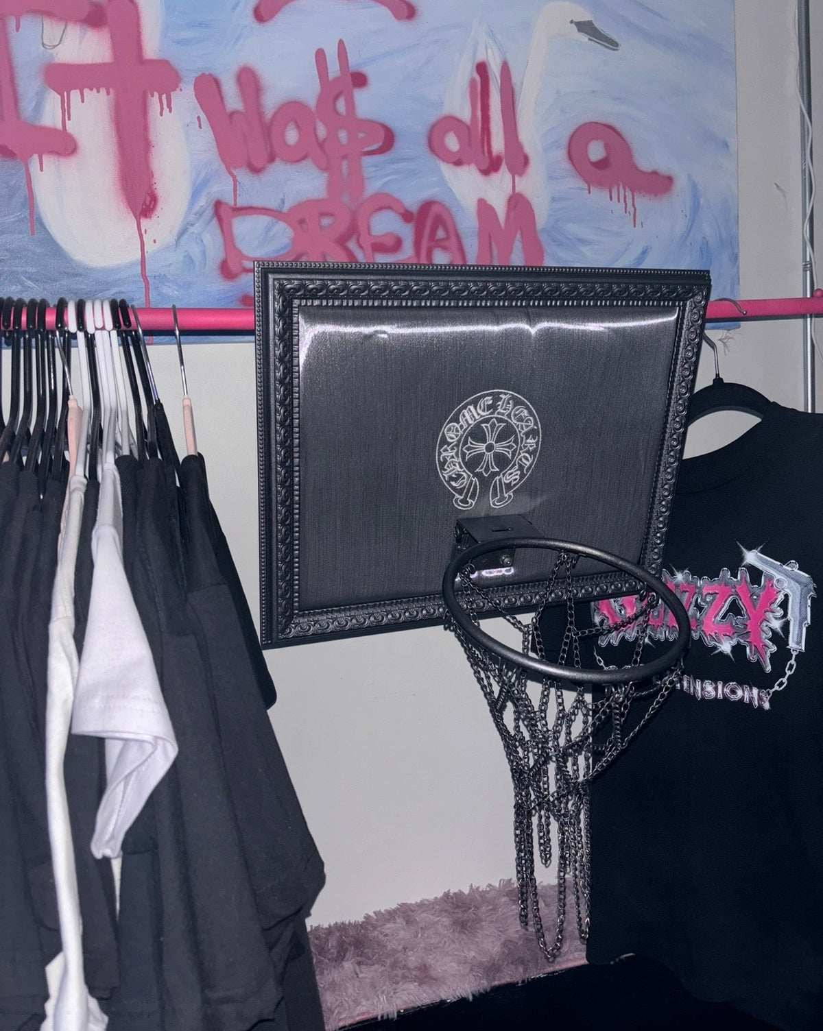 Chrome Basketball Hoop
