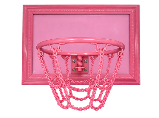 Baby Pink Basketball Hoop