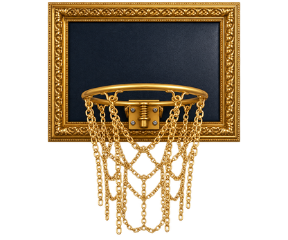 Navy Blue Basketball Hoop