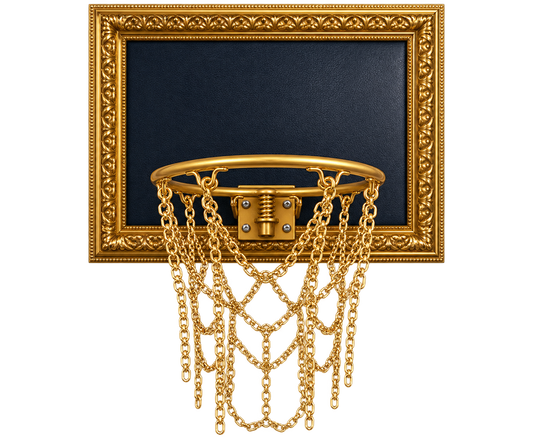 Navy Blue Basketball Hoop