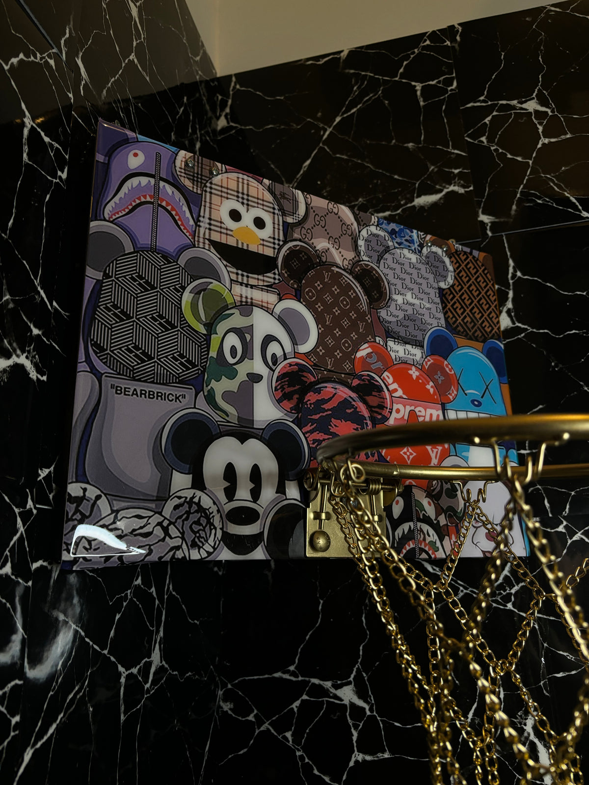 Hypebeast Bear Basketball Hoop