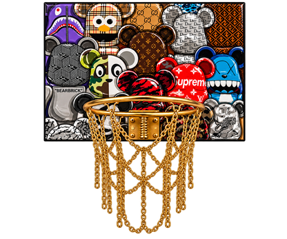 Hypebeast Bear Basketball Hoop