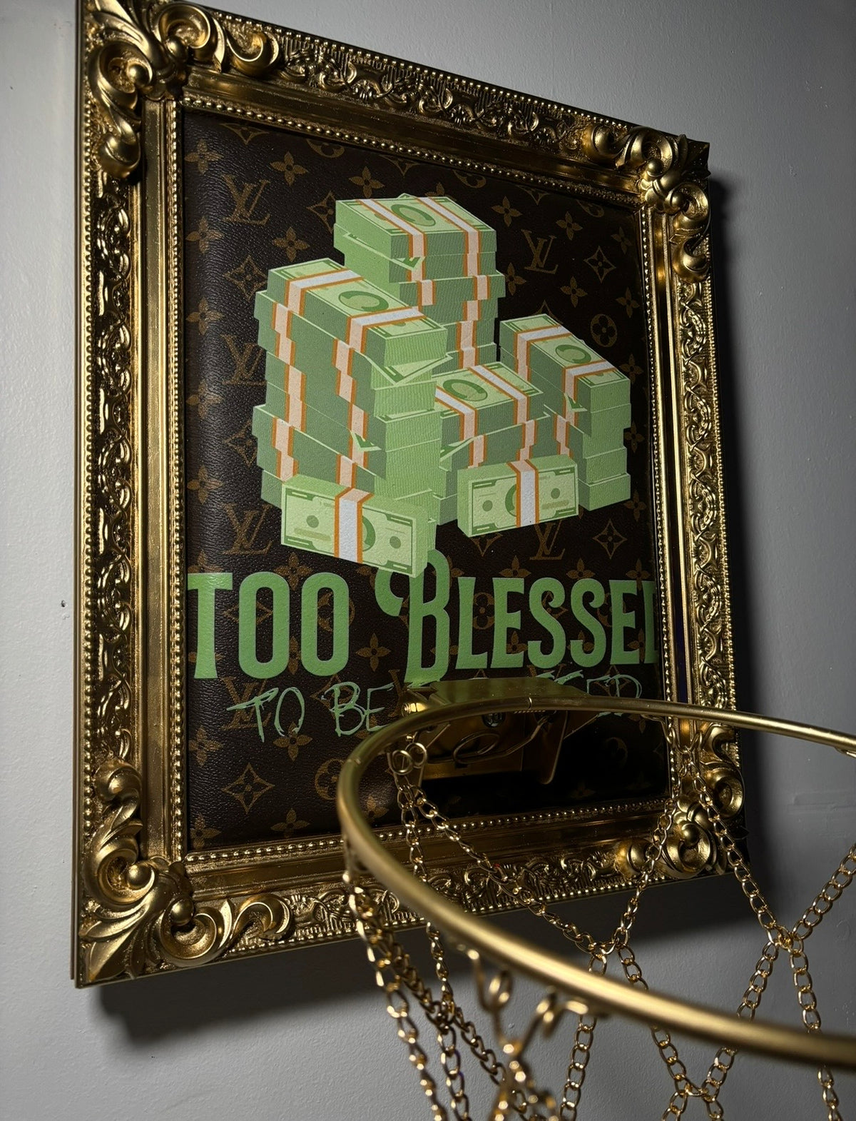 Too Blessed Basketball Hoop